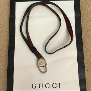 Vintage Gucci lanyard/ keychain